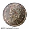 Image 1 : 1827 1C MS65 Brown PCGS....