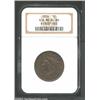 Image 1 : 1836 1C MS64 Brown NGC. N-6, Low R.2. A die break near 12 o'clock threatens to consume the eighth...
