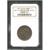 Image 1 : 1837 1C Medium Letters MS66 Brown NGC. N-7, R.1. A spindly die crack on the upper reverse from 11...
