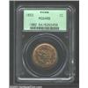 Image 1 : 1853 1C MS64 Red and Brown PCGS....