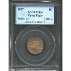 1857 1C MS64 PCGS....