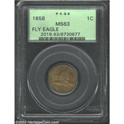 1858 1C Large Letters MS63 PCGS....