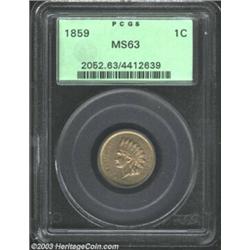 1859 1C MS63 PCGS....
