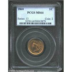 1860 1C MS64 PCGS....