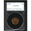 Image 1 : 1878 1C MS64 Red and Brown PCGS....