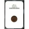 Image 1 : 1885 1C MS65 Red and Brown NGC....