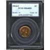 Image 1 : 1914-S 1C MS64 Red PCGS. An exceptional strike with bright orange surfaces that are just a few pi...