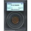 Image 1 : 1918-D 1C MS65 Red and Brown PCGS. Medium brown color is accented with original red shades in the...