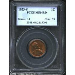 1923-S 1C MS64 Red PCGS....