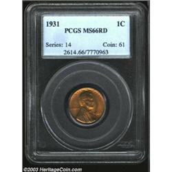 1931 1C MS66 Red PCGS....