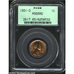 1931-D 1C MS65 Red PCGS....