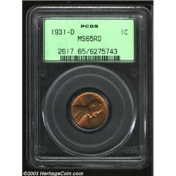 1931-D 1C MS65 Red PCGS....
