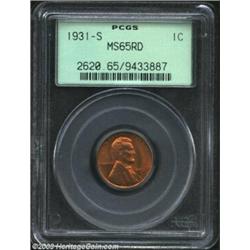 1931-S 1C MS65 Red PCGS....