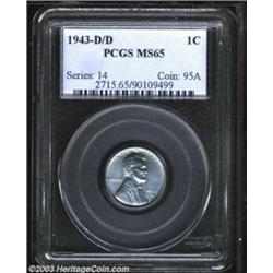 1943-D/D 1C MS65 PCGS....