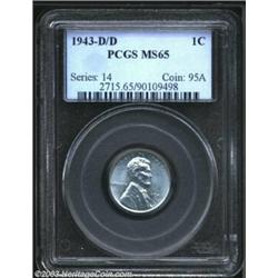 1943-D/D 1C MS65 PCGS....