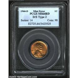 1944-D/S 1C Type Two MS64 Red PCGS....