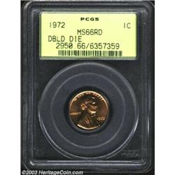 1972/72 1C Doubled Die MS66 Red PCGS....