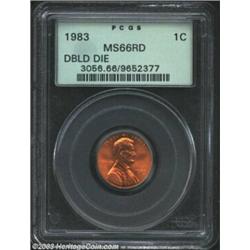 1983 1C Doubled Die MS66 Red PCGS....