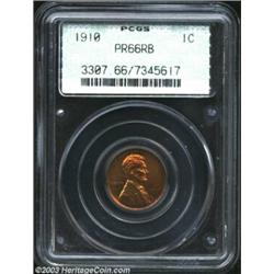 1910 1C PR66 Red and Brown PCGS....