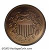 Image 1 : 1869 2C PR66 Red NGC. Only 600 or so proofs were struck of this scarcer early issue in the Two Ce...