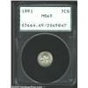 Image 1 : 1851 3CS MS65 PCGS....