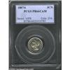 Image 1 : 1887/6 3CN PR66 Cameo PCGS. Bold remnants of the underdigit are clearly evident even without magn...