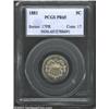 Image 1 : 1881 5C PR65 PCGS. Watery golden-toned surfaces are just a trifle hazy throughout.<BR><I>From the...