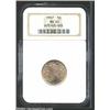 Image 1 : 1907 5C MS65 NGC. Creamy, virtually unmarked surfaces with bold definition save for the base of t...