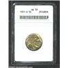 Image 1 : 1921-S 5C AU55 ANACS. Medium golden-gray surfaces with the sharpness collectors look for in a '21...
