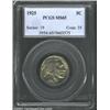 Image 1 : 1925 5C MS65 PCGS. Well struck with a satiny sheen under a light coating of pastel-golden color.<...