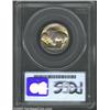 Image 2 : 1935-S 5C MS66 PCGS. Bright yellow-gold and steel-blue colors combine on each side to enhance thi...
