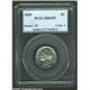 Image 1 : 1939 5C MS67 Full Steps PCGS. The satiny luster on this coin is bolstered by the bold strike. Few...