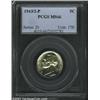 Image 1 : 1943/2-P 5C MS66 PCGS. A bright, lustrous, Gem-quality example of this interesting overdate. It i...
