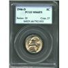Image 1 : 1946-D 5C MS66 Full Steps PCGS. Champagne-gold tinting overlays both sides and lightens a little...
