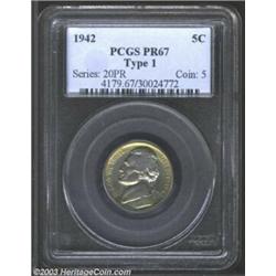 1942 5C Type One PR67 PCGS....