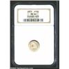 Image 1 : 1833 H10C MS64 NGC. LM-10, R.1. Basically untoned with a flashy, semi-reflective sheen in the fie...
