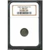 Image 1 : 1837 H10C Small Date (Flat Top 1) MS63 NGC. Lovely olive-green patina. A short scratch in the upp...