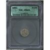 Image 1 : 1851 H10C MS64 ICG. Medium blue-green toning blankets each side. One of 681,000 pieces struck, ye...