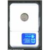 Image 2 : 1857 H10C MS64 NGC. Dappled gunmetal and golden toning forecasts originality on this frosty examp...