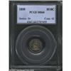 Image 1 : 1858 H10C MS64 PCGS. Both sides exhibit deep satiny luster and are accented in pale violet and se...