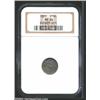 Image 1 : 1860 H10C MS64 NGC. Drab charcoal and antique-golden toning blankets sharply defined surfaces tha...