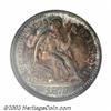 Image 1 : 1872-S H10C Mintmark Above Bow MS65 NGC. A solid Gem representative of this scarcer S-mint delive...