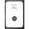 Image 3 : 1872-S H10C Mintmark Above Bow MS65 NGC. A solid Gem representative of this scarcer S-mint delive...
