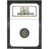 Image 1 : 1880 10C PR63 NGC. Moderately toned with underlying mirrored fields. Several nicks and gouges are...