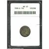 Image 1 : 1909-O 10C MS63 ANACS. Well defined for this interesting O-mint issue with a moderate coating of...