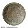 Image 2 : 1893 10C PR68 PCGS. To date (1/03), this is the single finest proof 1893 Barber Dime known to PCG...