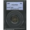 Image 1 : 1895 10C PR65 PCGS. This stunning Gem displays a pleasing cameoed appearance under attractive, mu...