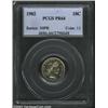 Image 1 : 1902 10C PR64 PCGS. A dazzling little Proof with speckled violet toning lightly framing the obver...