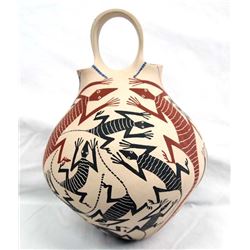 Mata Ortiz Polychrome Wedding Vase by Jose Villa