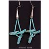 Image 1 : Zuni Sterling Turquoise Bird Fetish Earrings